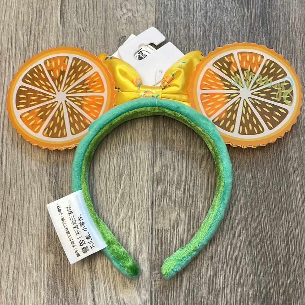 RARE HTF Brand New Disney Parks Squeeze Me Florida Orange Bird Minnie Bow Ears - Picture 2 of 9